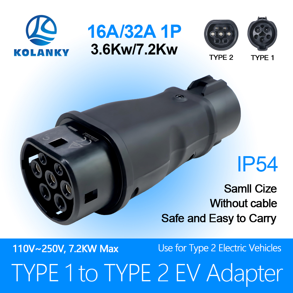 Ev Charger Adapter - 콜랑키 타입1-타입2 EV 충전기 어댑터 32A